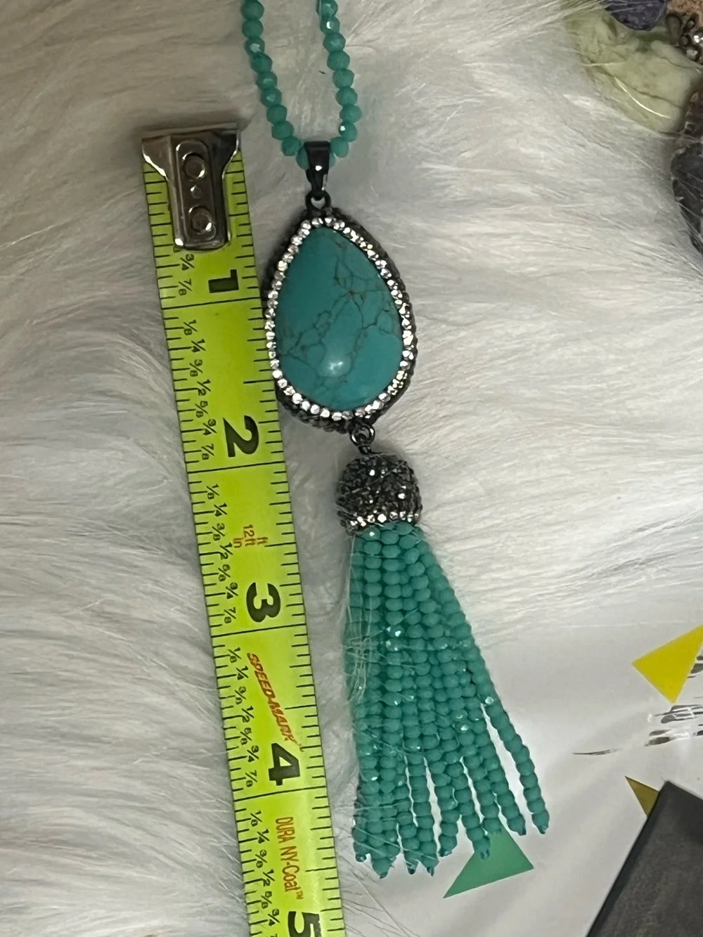 Joan Rivers Long Turquoise Necklace
